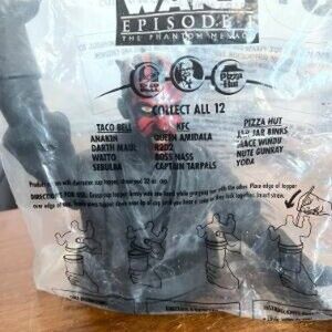 Vintage New  Star Wars Episode 1 Darth Maul Drink Topper  1999